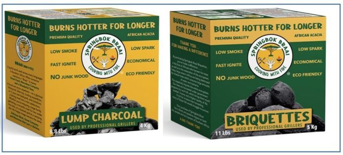 Springbok Braai Acacia Charcoal