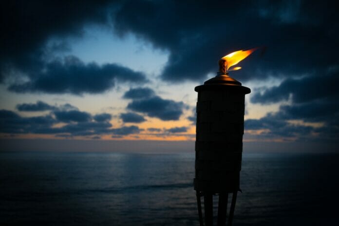 Torch on a Beach