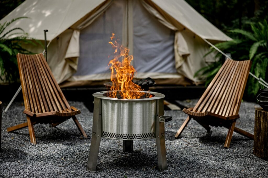 Breeo Y Series Fire Pit at Camp