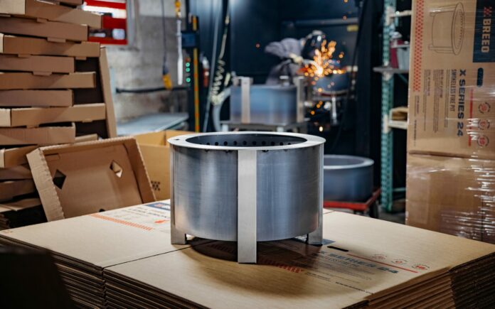 Finished Breeo Fire Pit at Manufacturing Facility