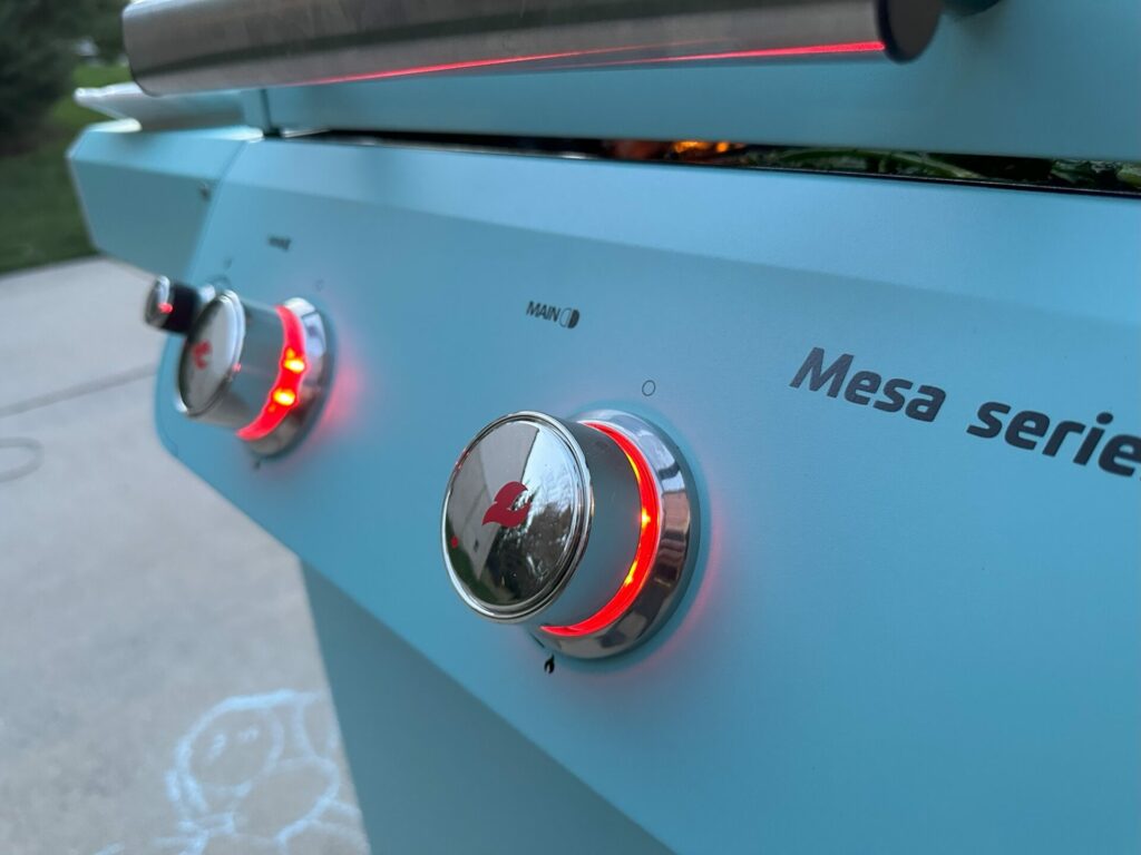 Monument Mesa 2-Burner Gas Grill Lit Knobs