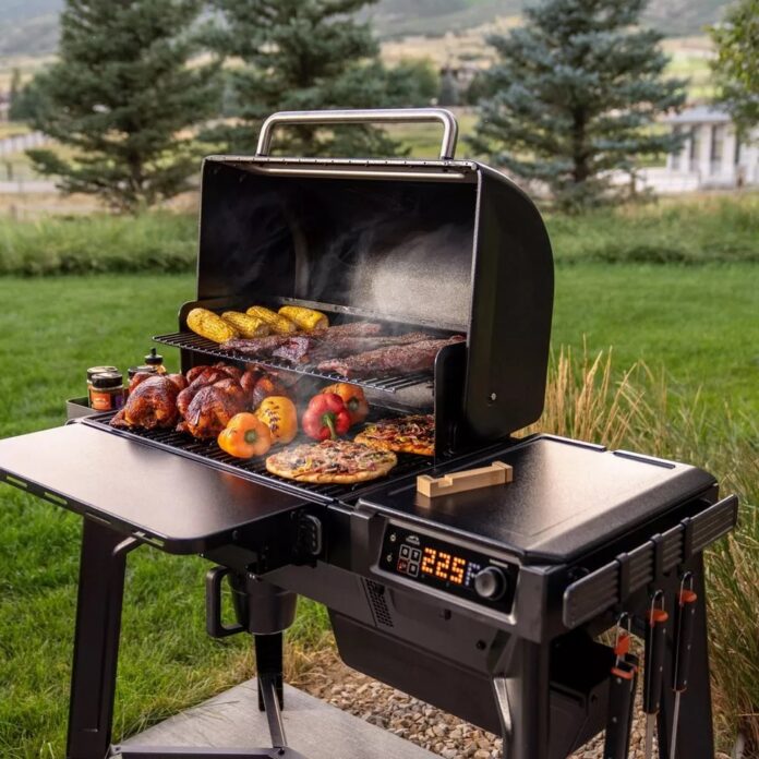 Traeger Woodridge Pellet Grill Outside