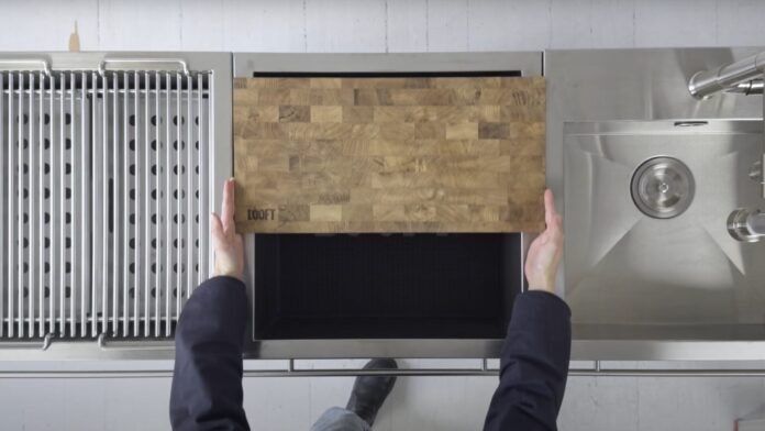 Looft Outdoor Kitchen from Above