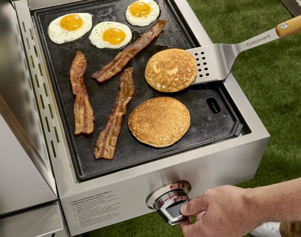 Cuisinart Outdoors Grill Griddle Pizza Oven - Side Burner Griddle