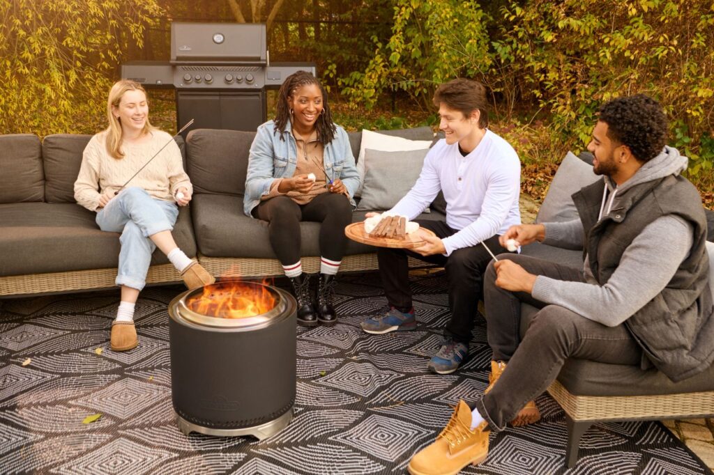 Napoleon Timberwolf Smokeless Fire Pit Matte Black