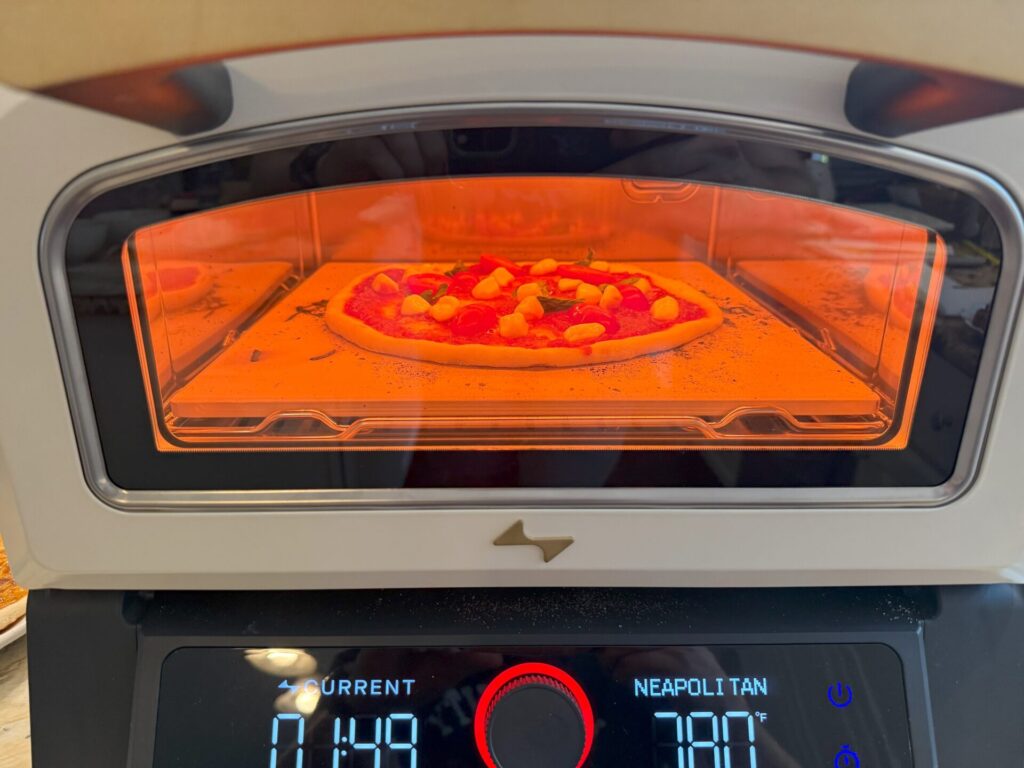Current Backyard Model P Electric Pizza Oven - Cooking Pizza