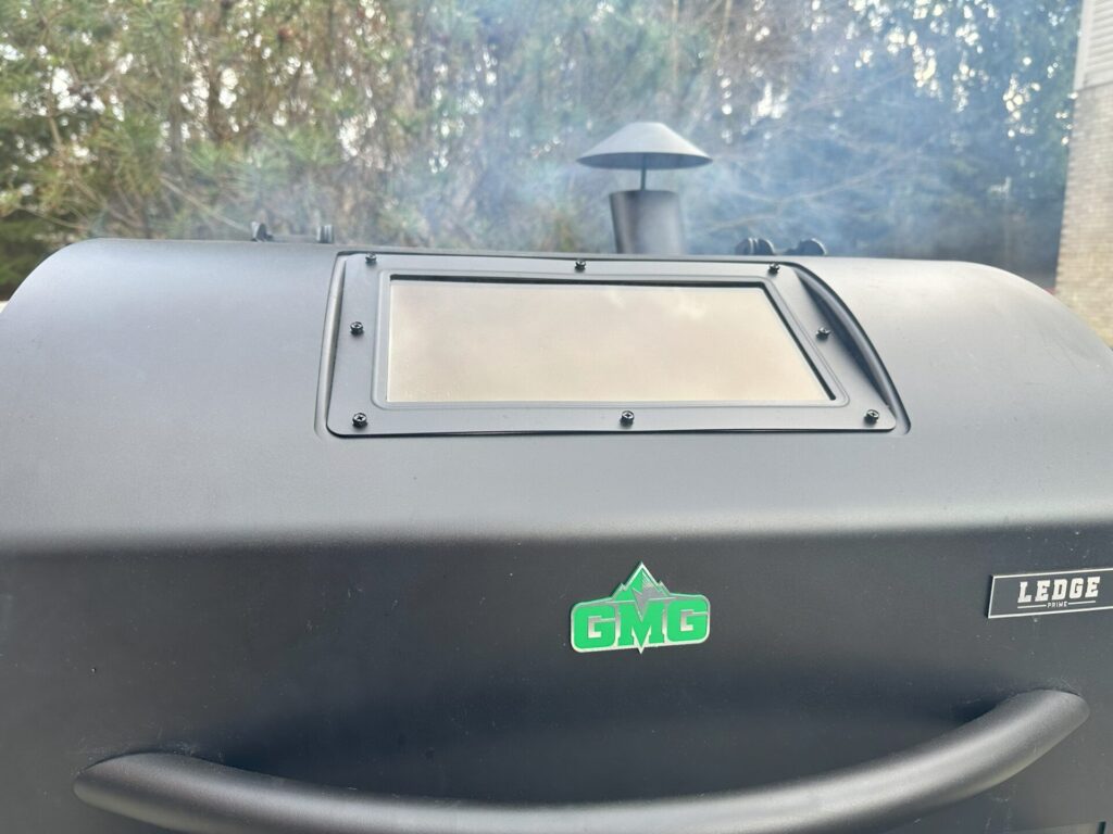 GMG Ledge Prime Pellet Grill Smoking