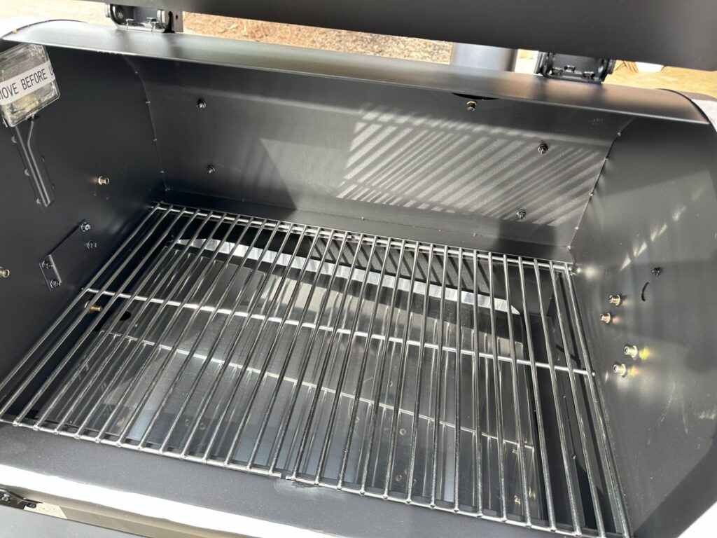 GMG Ledge Prime Pellet Grill Stainless Steel Internals