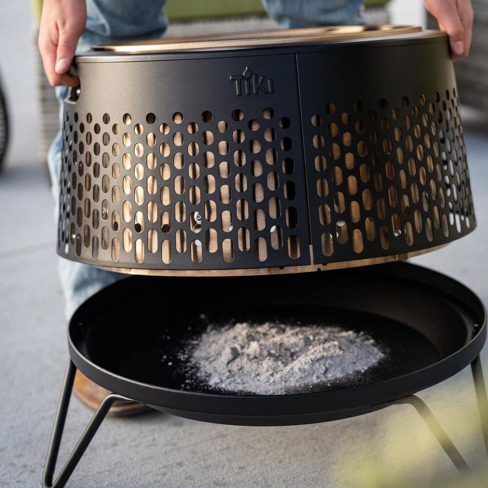 TIKI Brand Huddle Fire Pit Ash Cleaning
