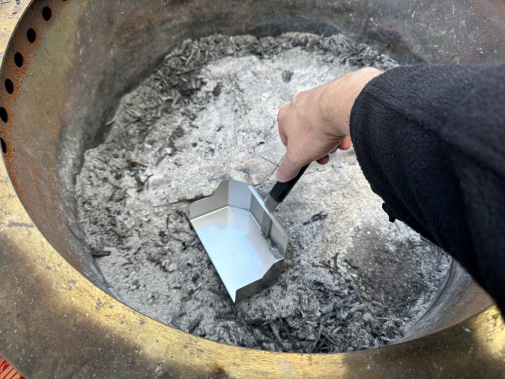 Breeo Fire Pit Cleaning Ash