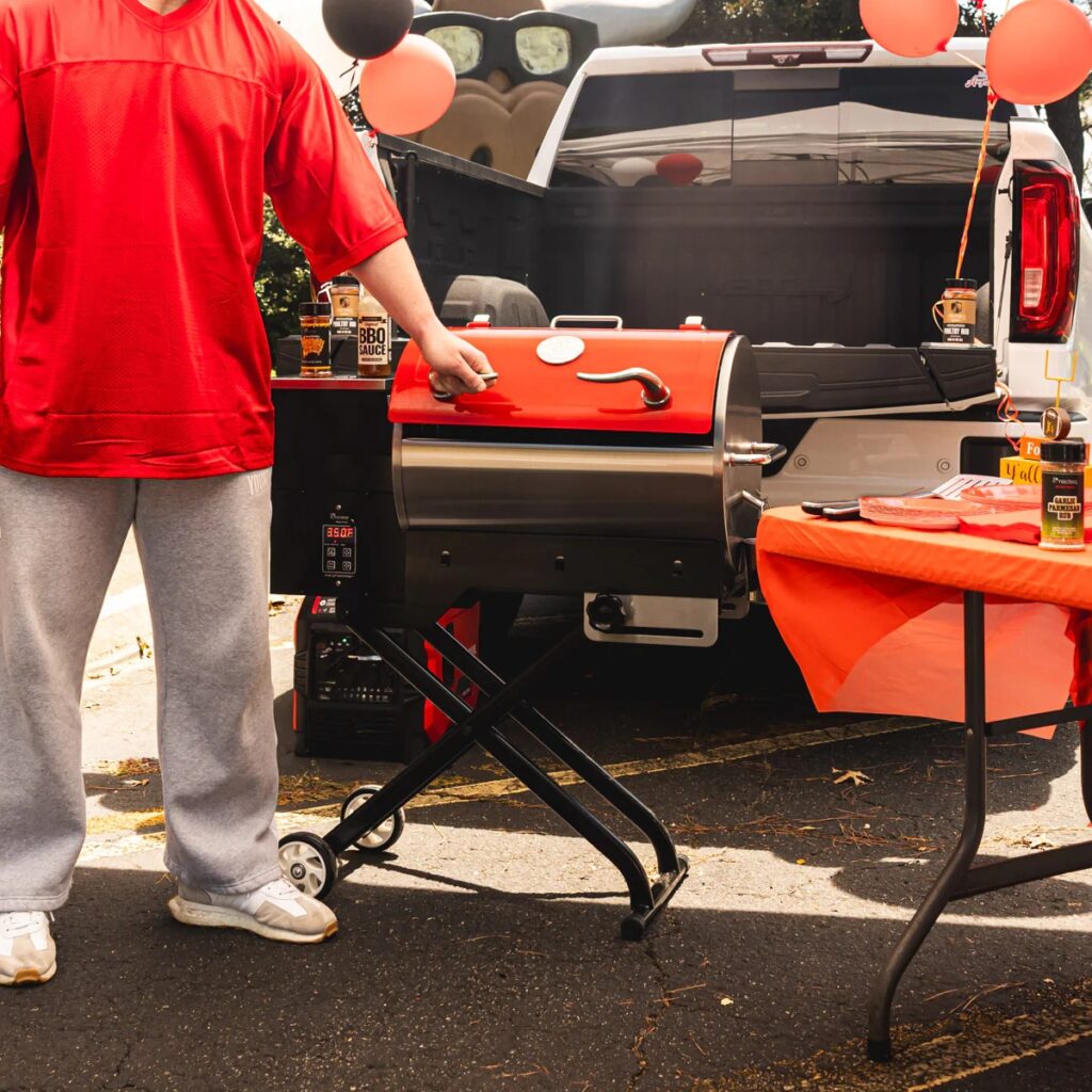 recteq Road Warrior 340P Rivalry Edition Pellet Grill - Bright Red