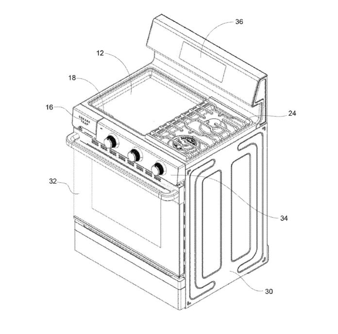 Blackstone Stove with Grease Management Patent