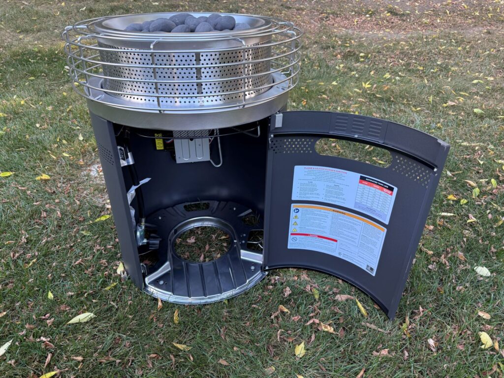 Ninja Fireside360 Open Propane Compartment